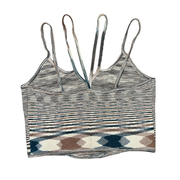 Anthropologie blue brown space dye strappy tank top women’s size medium - Picture 2 of 9